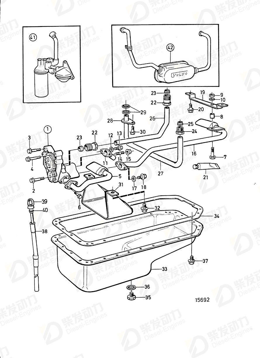 VOLVO Oil reservoir 862216 Drawing